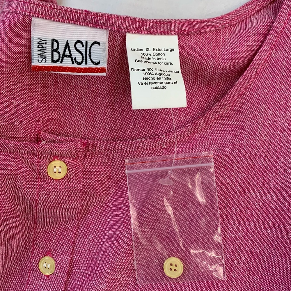 Simply Basic Pink Cotton Top - image 4